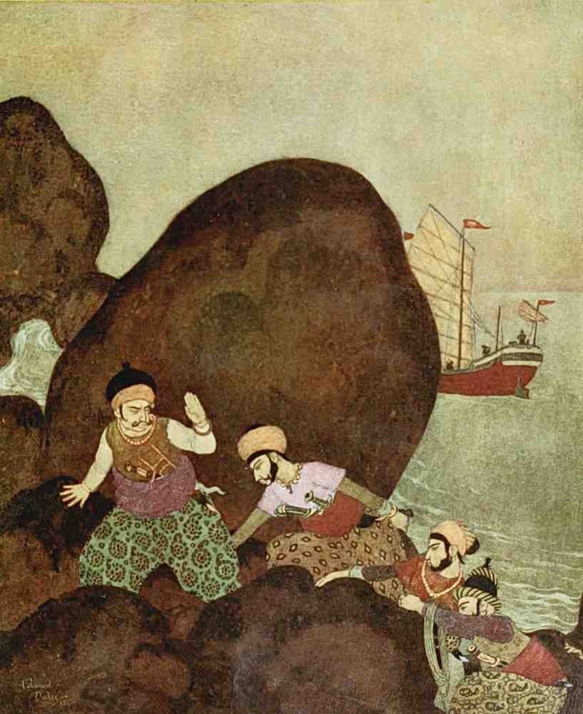 Edmund Dulac 1106 Vintage Illustration A4 Photo Print