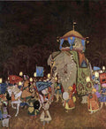 Edmund Dulac 1107 Vintage Illustration A4 Photo Print
