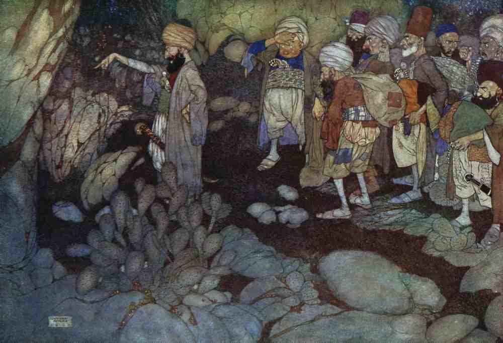 Edmund Dulac 1109 Vintage Illustration A4 Photo Print