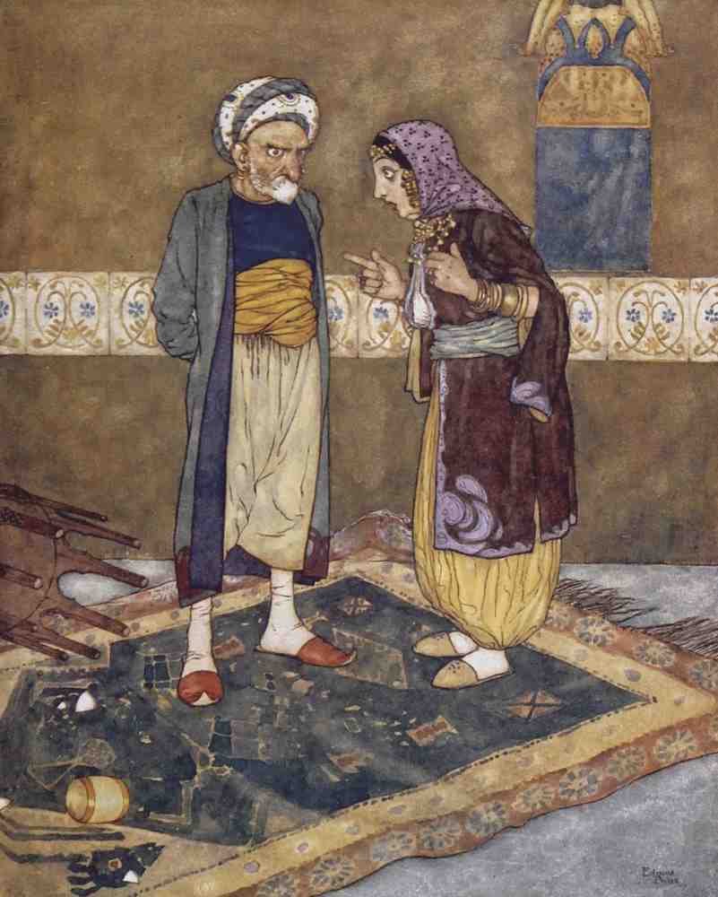 Edmund Dulac 1111 Vintage Illustration A4 Photo Print
