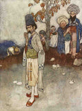 Edmund Dulac 1115 Vintage Illustration A4 Photo Print