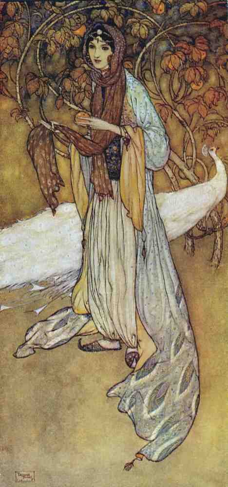 Edmund Dulac 1121 Vintage Illustration A4 Photo Print