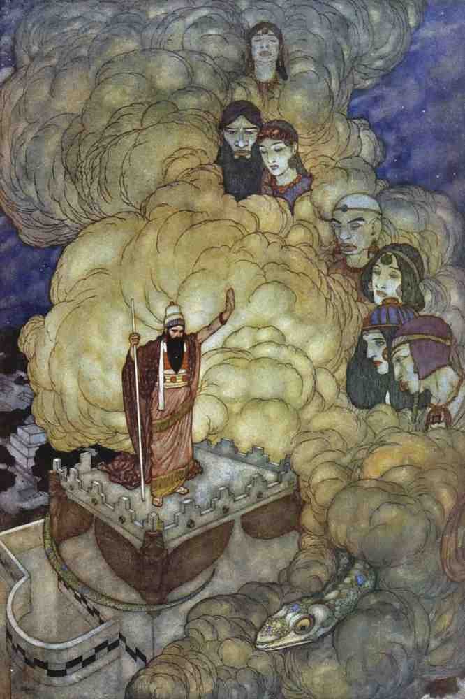 Edmund Dulac 1123 Vintage Illustration A4 Photo Print