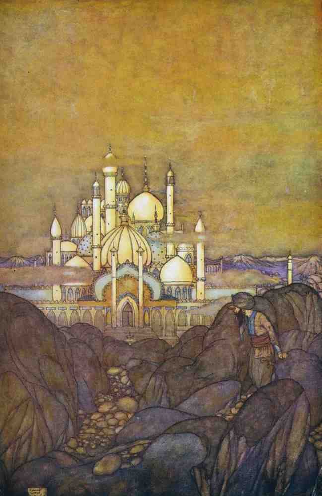 Edmund Dulac 1127 Vintage Illustration A4 Photo Print