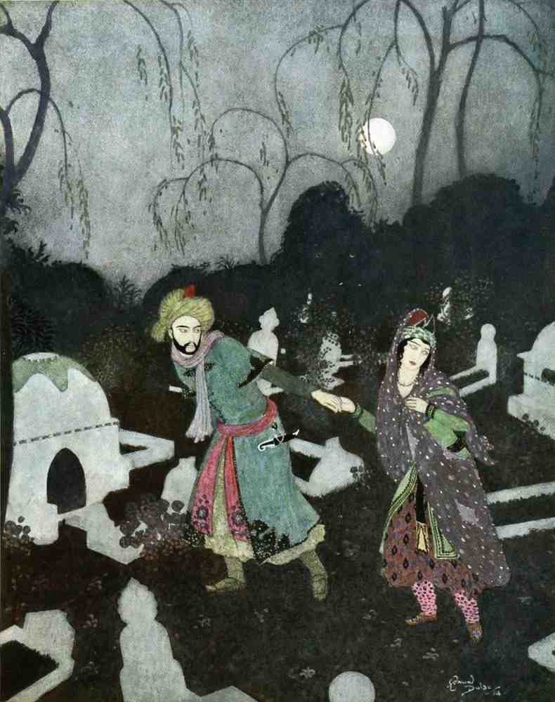 Edmund Dulac 1130 Vintage Illustration A4 Photo Print