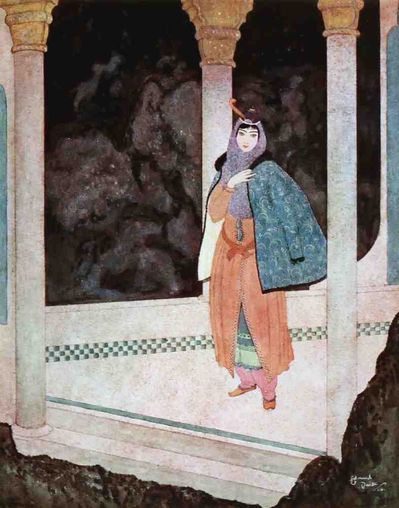 Edmund Dulac 1131 Vintage Illustration A4 Photo Print