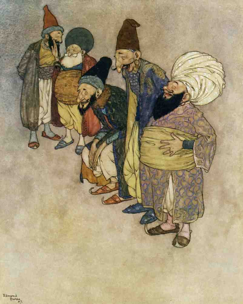 Edmund Dulac 1135 Vintage Illustration A4 Photo Print