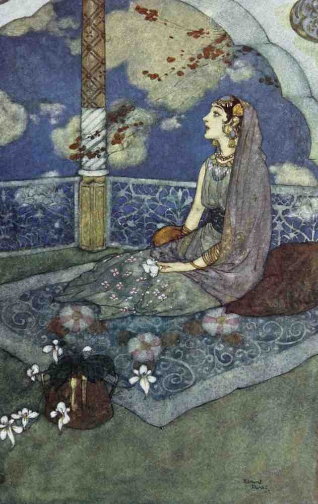 Edmund Dulac 1146 Vintage Illustration A4 Photo Print