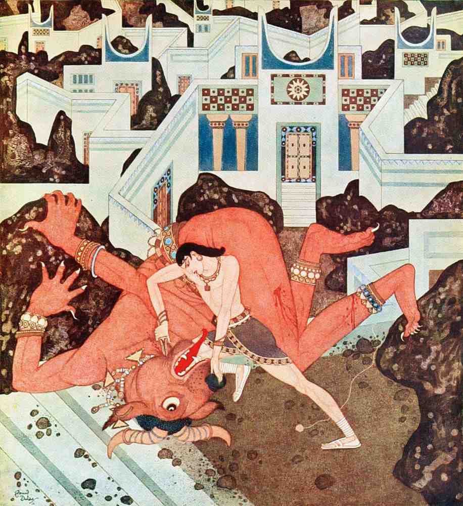 Edmund Dulac 1169 Vintage Illustration A4 Photo Print