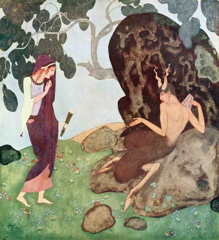 Edmund Dulac 1176 Vintage Illustration A4 Photo Print