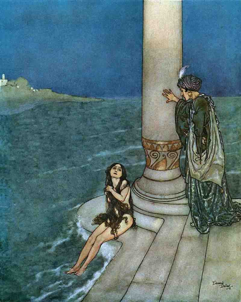 Edmund Dulac 2024 Vintage Illustration A4 Photo Print