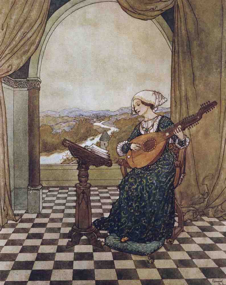 Edmund Dulac 2028 Vintage Illustration A4 Photo Print