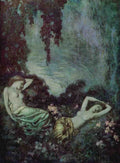 Edmund Dulac 2054 Vintage Illustration A4 Photo Print