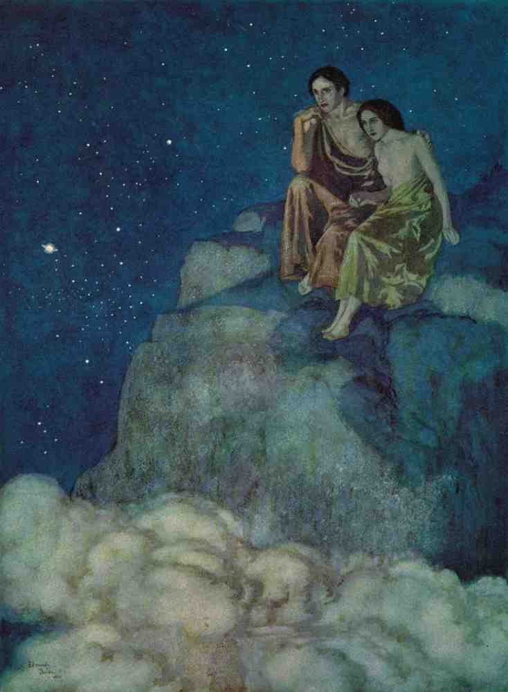 Edmund Dulac 2055 Vintage Illustration A4 Photo Print