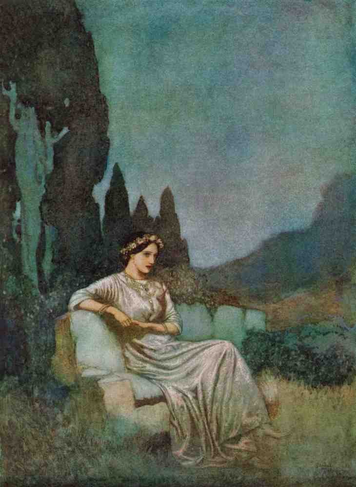 Edmund Dulac 2056 Vintage Illustration A4 Photo Print