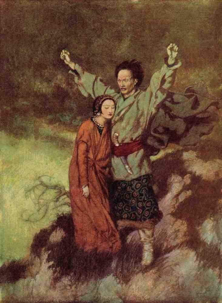 Edmund Dulac 2063 Vintage Illustration A4 Photo Print