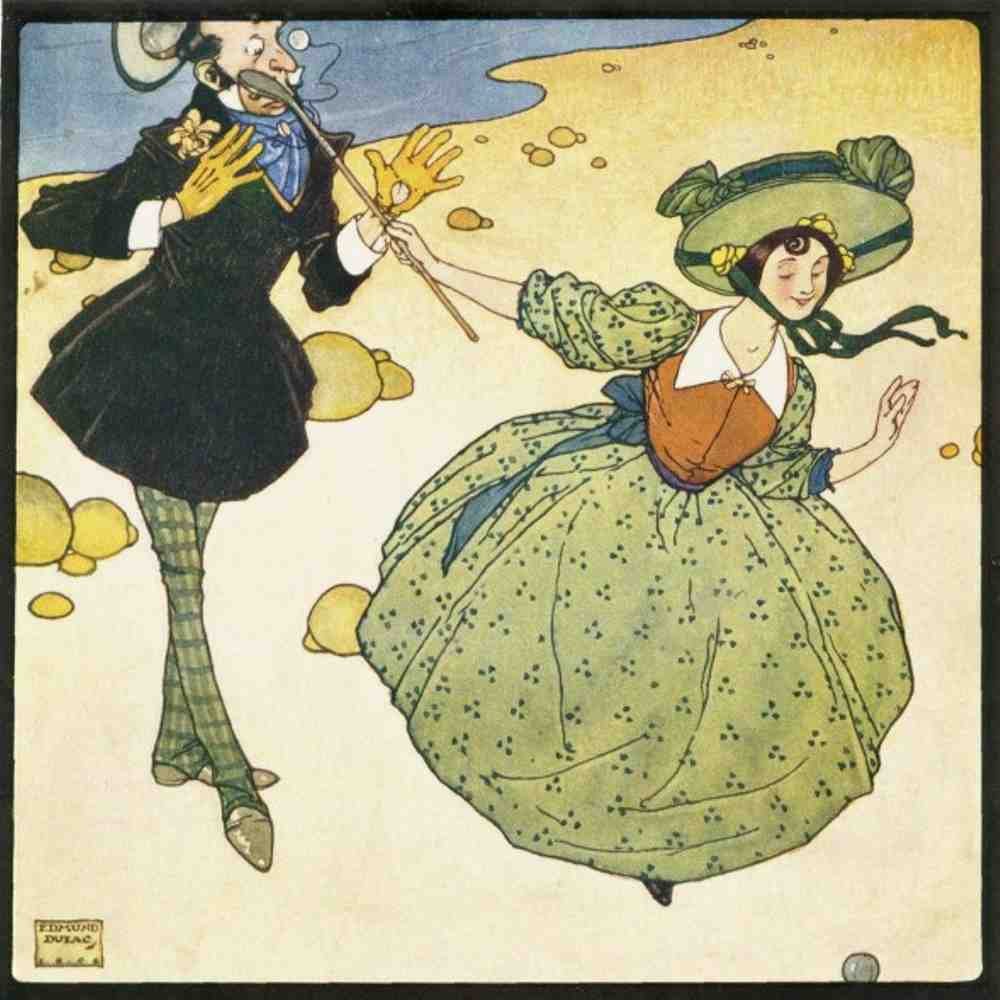 Edmund Dulac 2075 Vintage Illustration A4 Photo Print