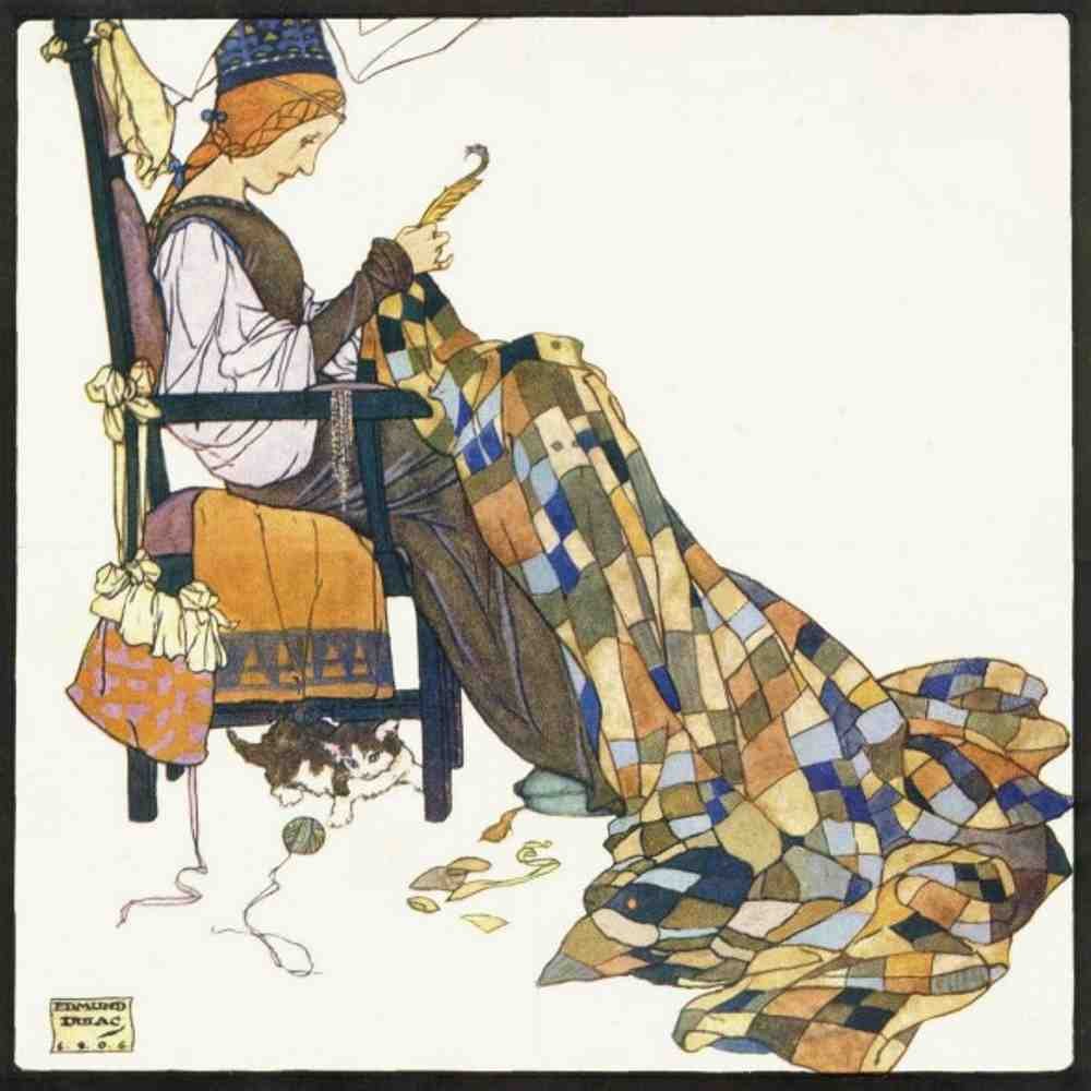 Edmund Dulac 2080 Vintage Illustration A4 Photo Print
