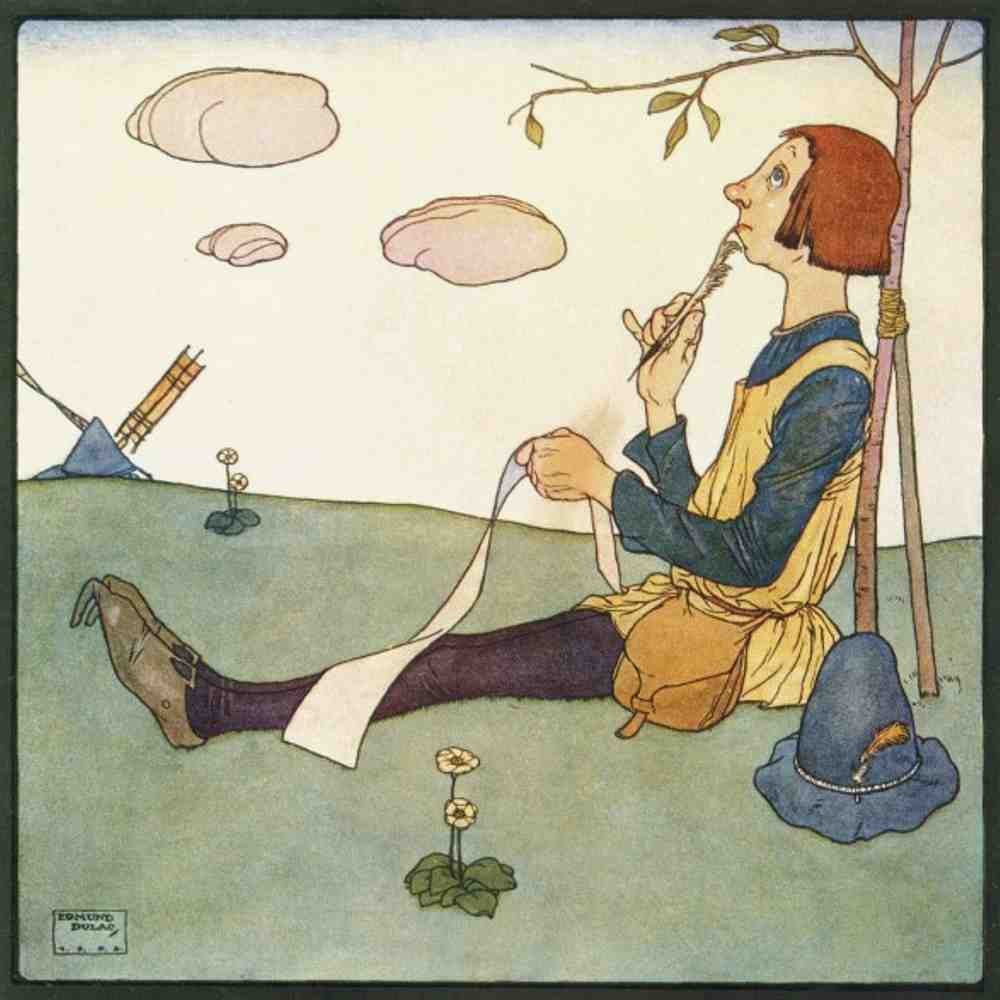 Edmund Dulac 20801 Vintage Illustration A4 Photo Print