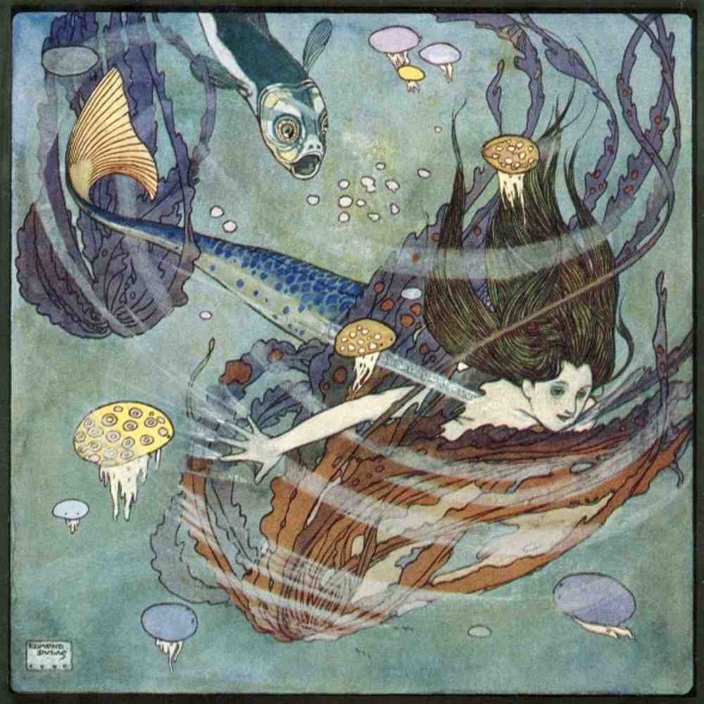 Edmund Dulac 2082 Vintage Illustration A4 Photo Print