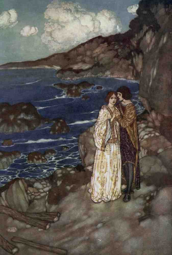 Edmund Dulac 2094 Vintage Illustration A4 Photo Print