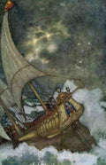 Edmund Dulac 2095 Vintage Illustration A4 Photo Print