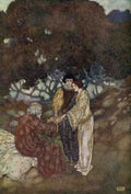 Edmund Dulac 2108 Vintage Illustration A4 Photo Print