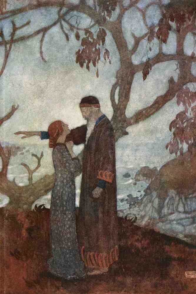 Edmund Dulac 2116 Vintage Illustration A4 Photo Print