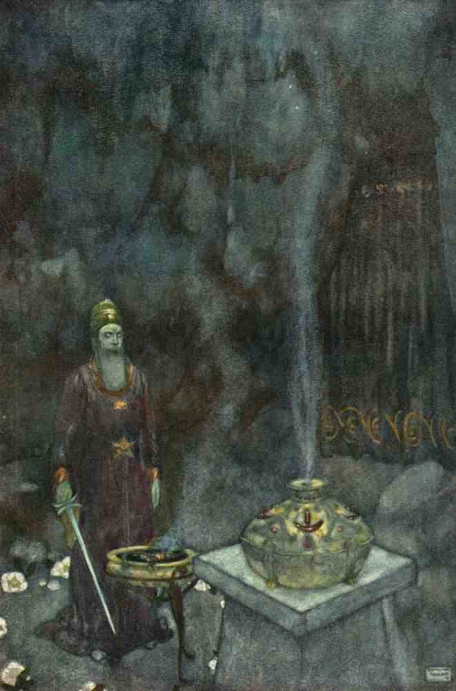 Edmund Dulac 2128 Vintage Illustration A4 Photo Print