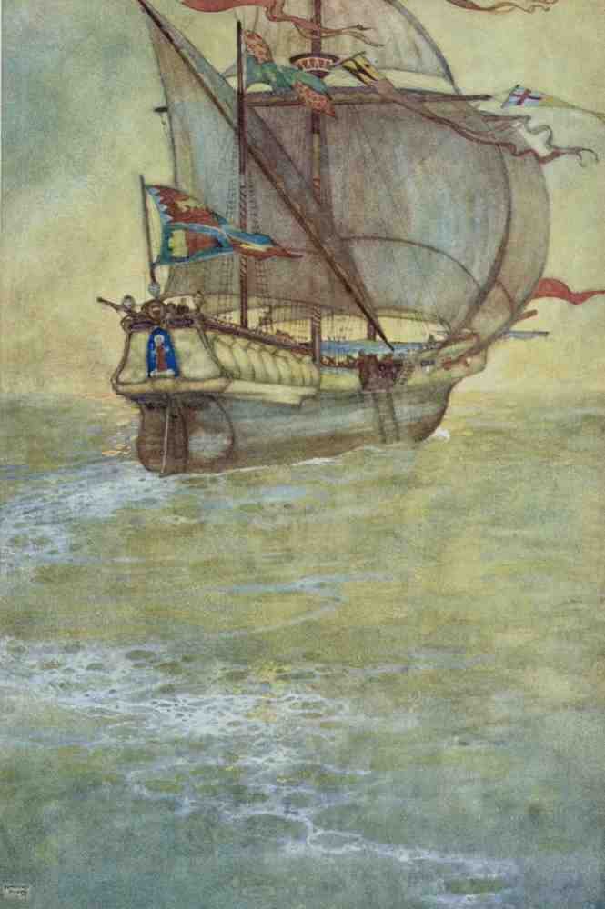 Edmund Dulac 2130 Vintage Illustration A4 Photo Print