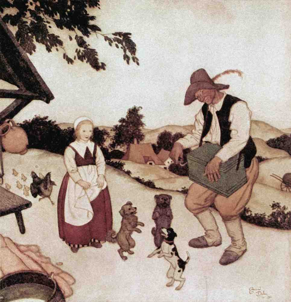 Edmund Dulac 2135 Vintage Illustration A4 Photo Print