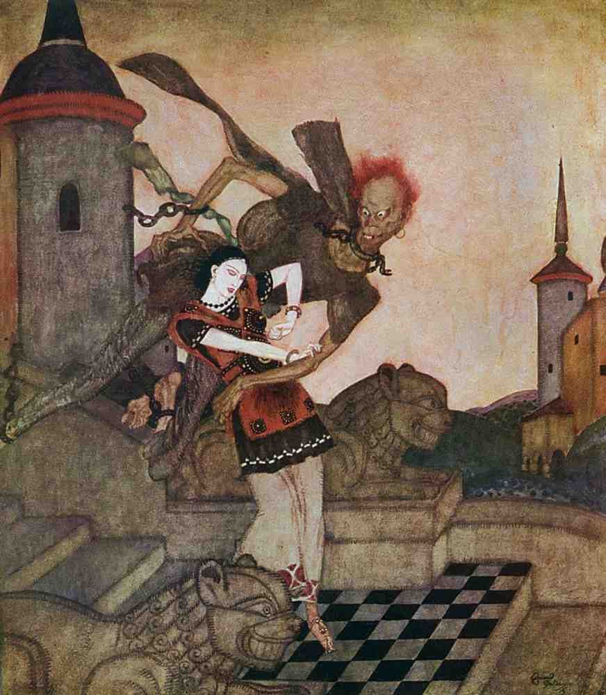 Edmund Dulac 2142 Vintage Illustration A4 Photo Print