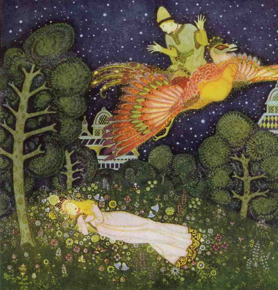 Edmund Dulac 2147 Vintage Illustration A4 Photo Print