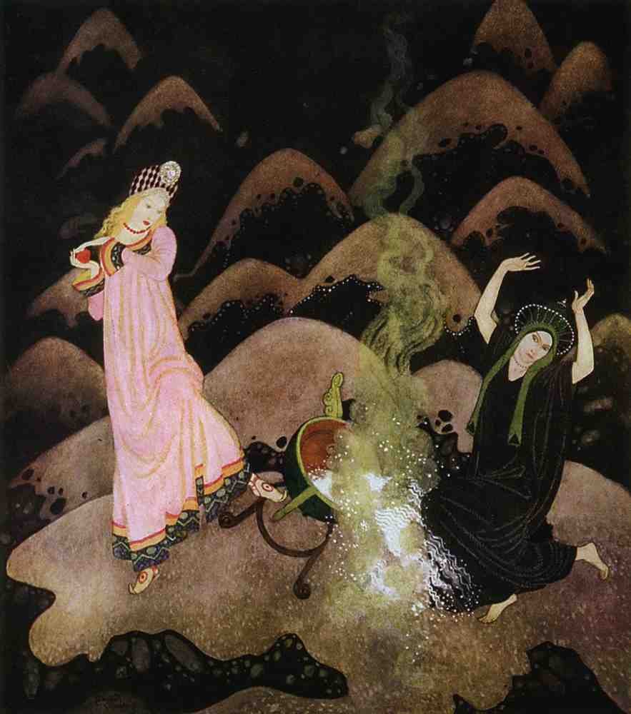 Edmund Dulac 2148 Vintage Illustration A4 Photo Print