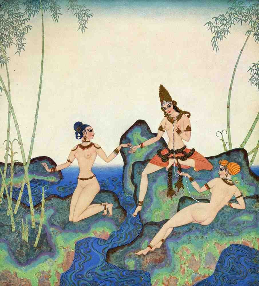 Edmund Dulac 2156 Vintage Illustration A4 Photo Print