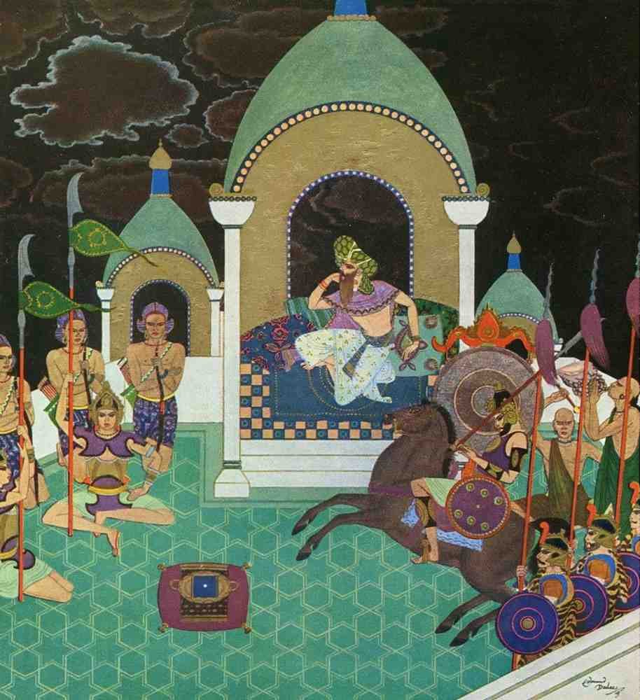 Edmund Dulac 2157 Vintage Illustration A4 Photo Print