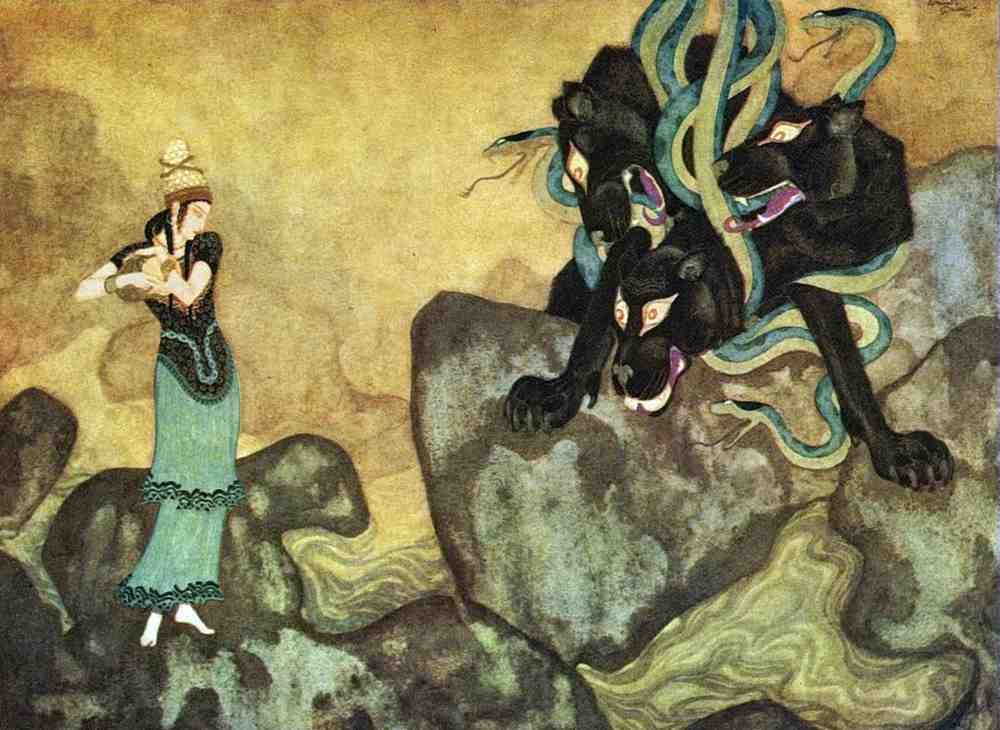 Edmund Dulac 2166 Vintage Illustration A4 Photo Print