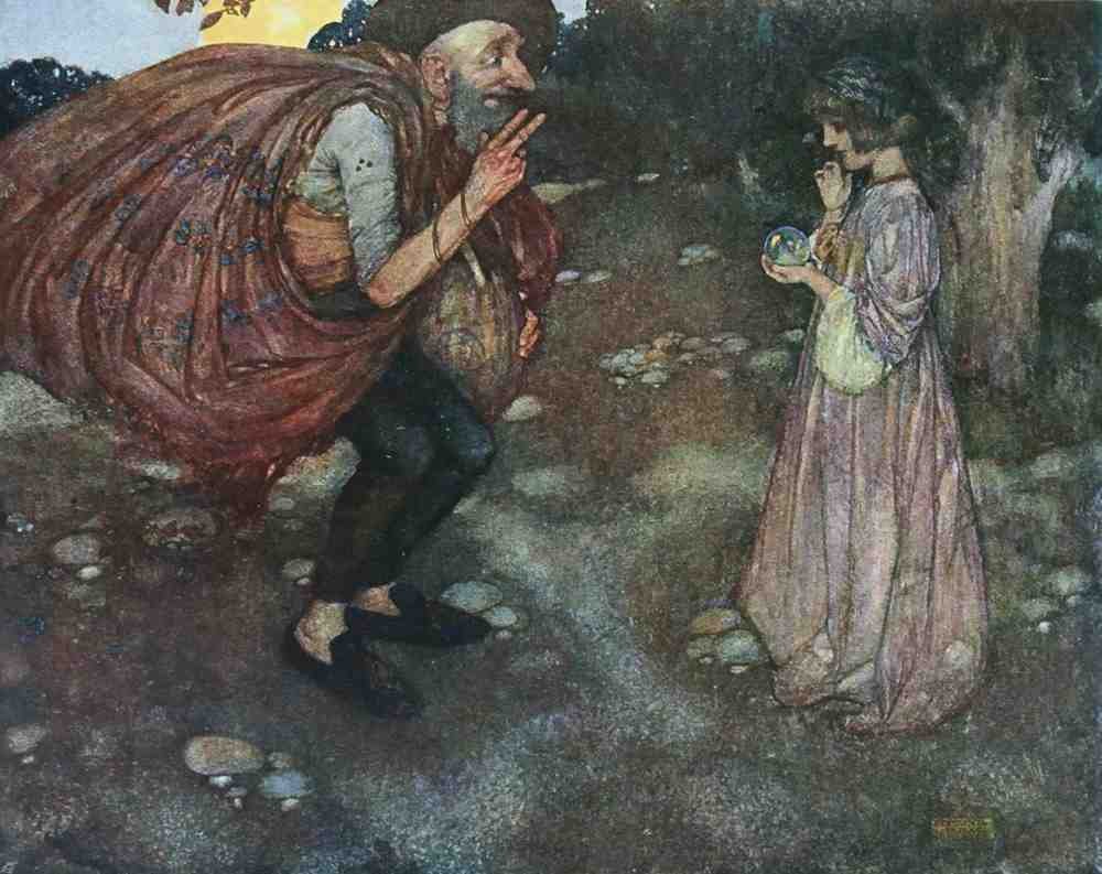 Edmund Dulac 2169 Vintage Illustration A4 Photo Print