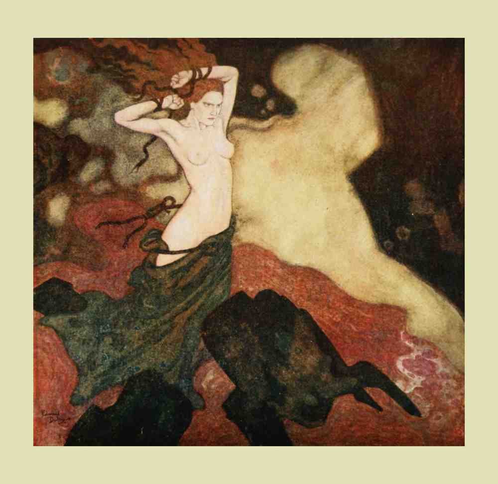 Edmund Dulac 2171 Vintage Illustration A4 Photo Print
