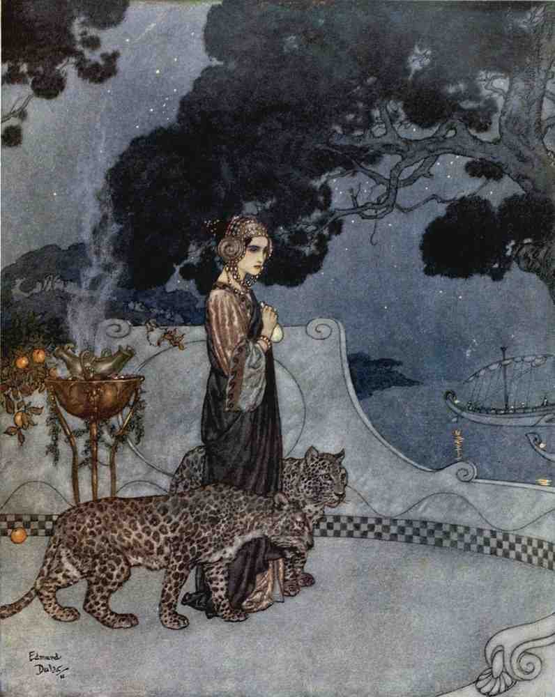 Edmund Dulac 2173 Vintage Illustration A4 Photo Print
