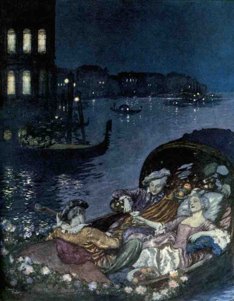 Edmund Dulac 2175 Vintage Illustration A4 Photo Print