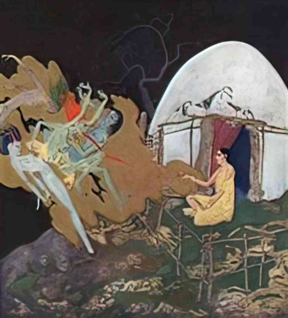 Edmund Dulac the pearl of the talisman from the kingdom of the pearl A4 Photo Print