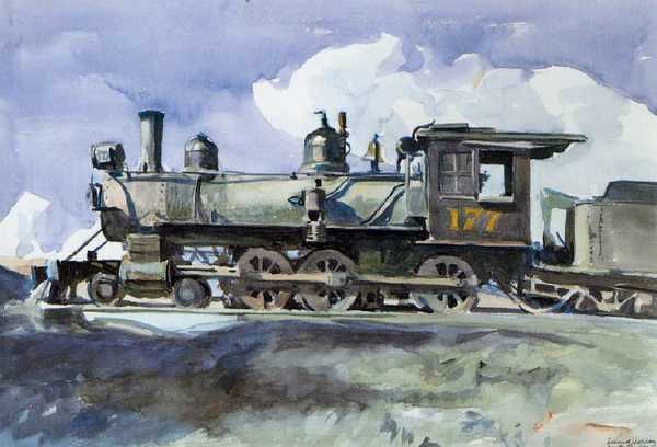 Edward Hopper 1925 D & R G Locomotive A4 Photo Print