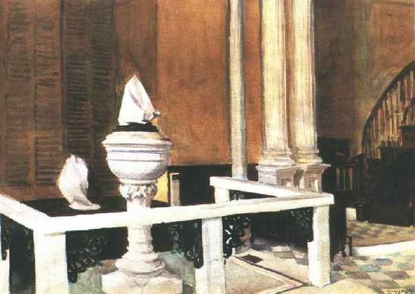 Edward Hopper Baptistry of St Johns 1929 A4 Photo Print