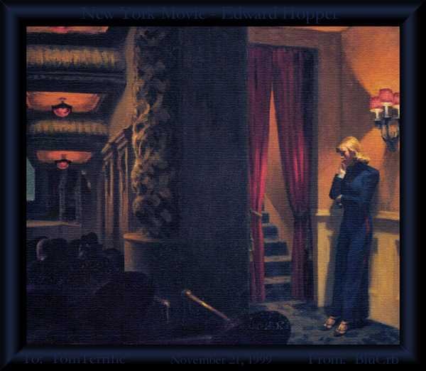 Edward Hopper CU119 BluCrb Hopper A4 Photo Print