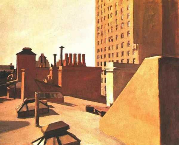 Edward Hopper City Roofs 1932 Private A4 Photo Print