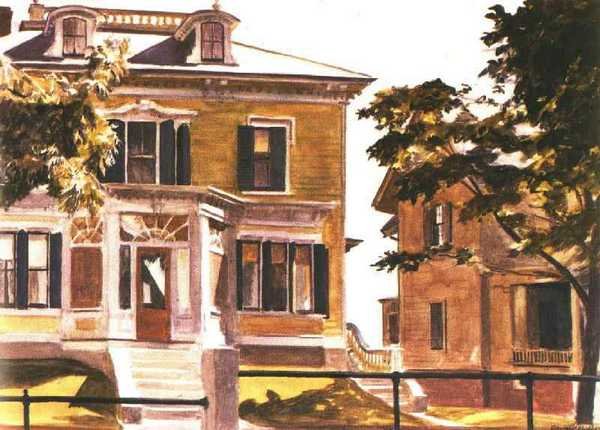 Edward Hopper Davis House 1926 A4 Photo Print