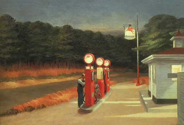 Edward Hopper Gas A4 Photo Print