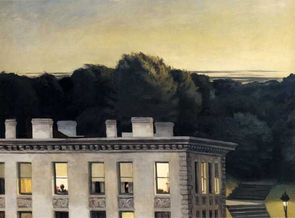 Edward Hopper House At Dusk A4 Photo Print