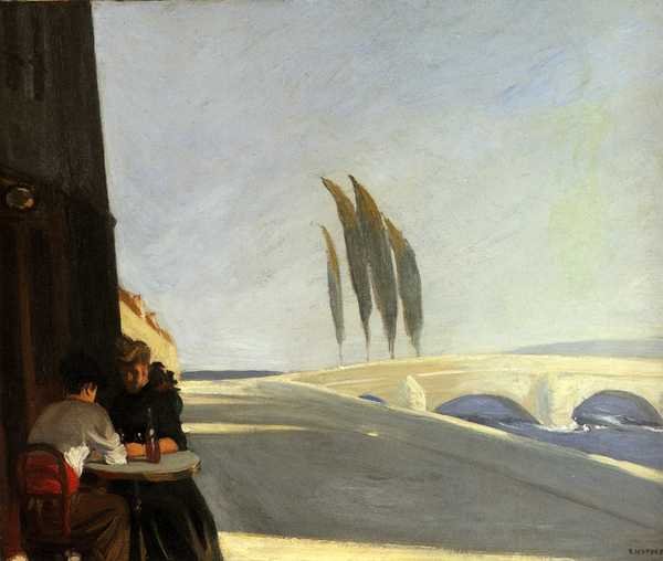 Edward Hopper Le Bistro A4 Photo Print